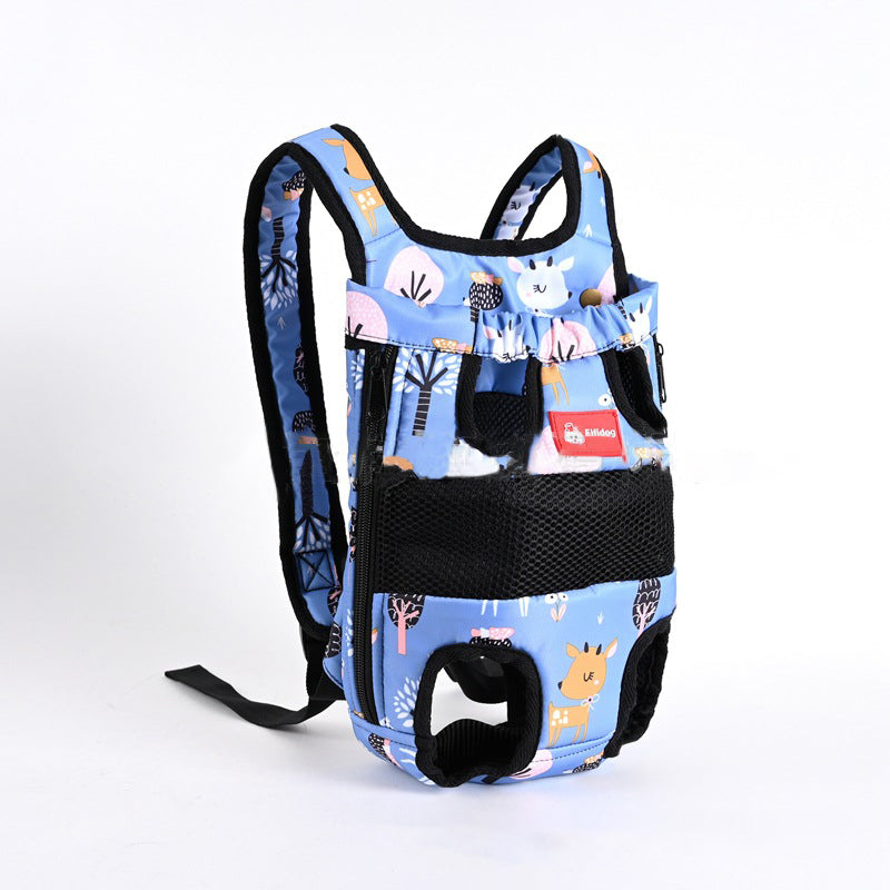 Nylon Pet Backpack with Animal Pattern