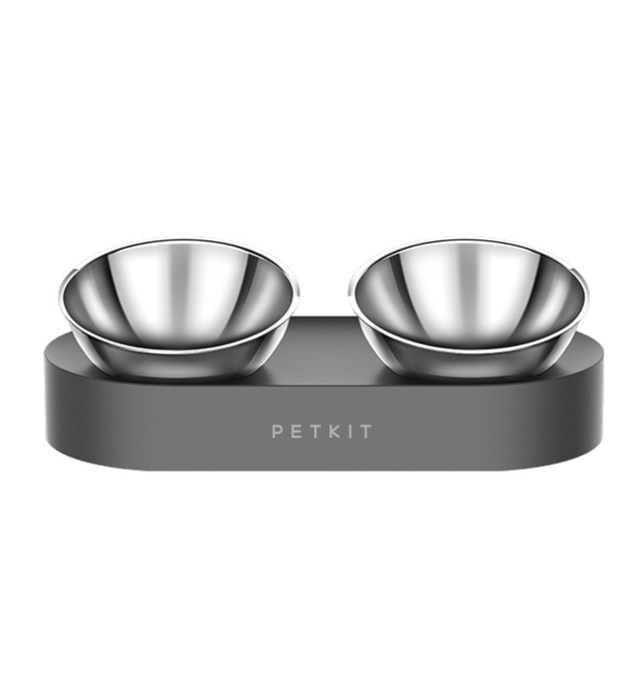 Stainless Steel Adjustable Pet Double Feeder