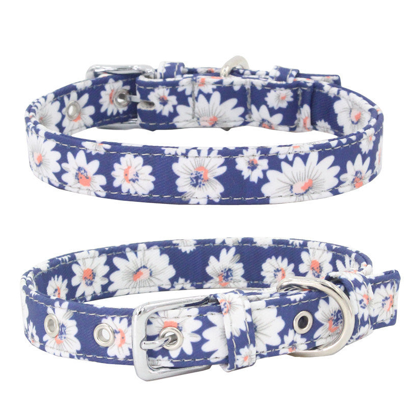 Double Layer Colorful Dog Collar Leash