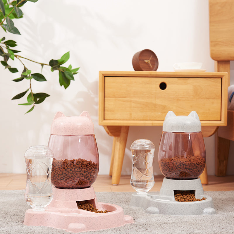 Automatic Pet Feeder Drinking Fountain