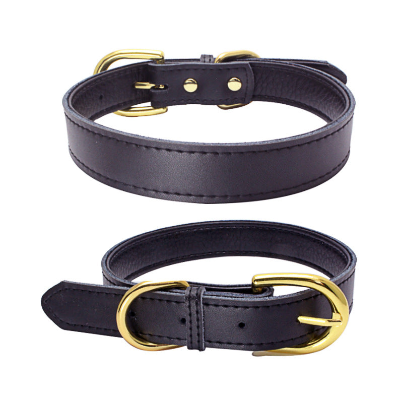 Cowhide Leather Pet Collar