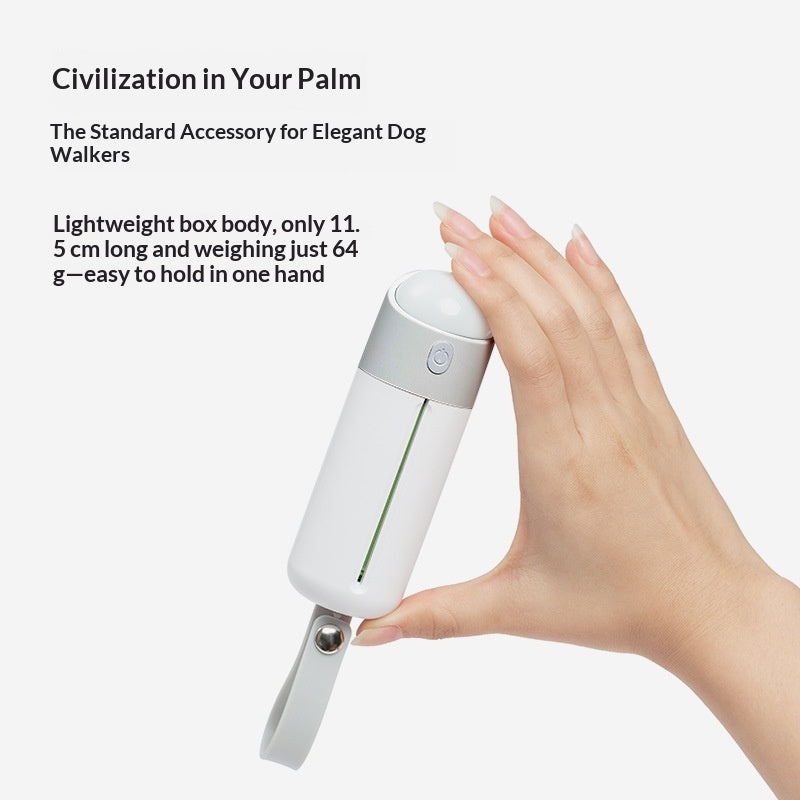 Portable Pet Waste Bag Dispenser With LED Light