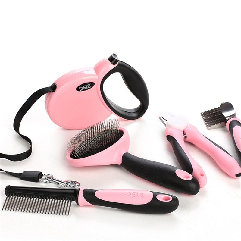 Five-Piece Pet Cleaning And Grooming Set
