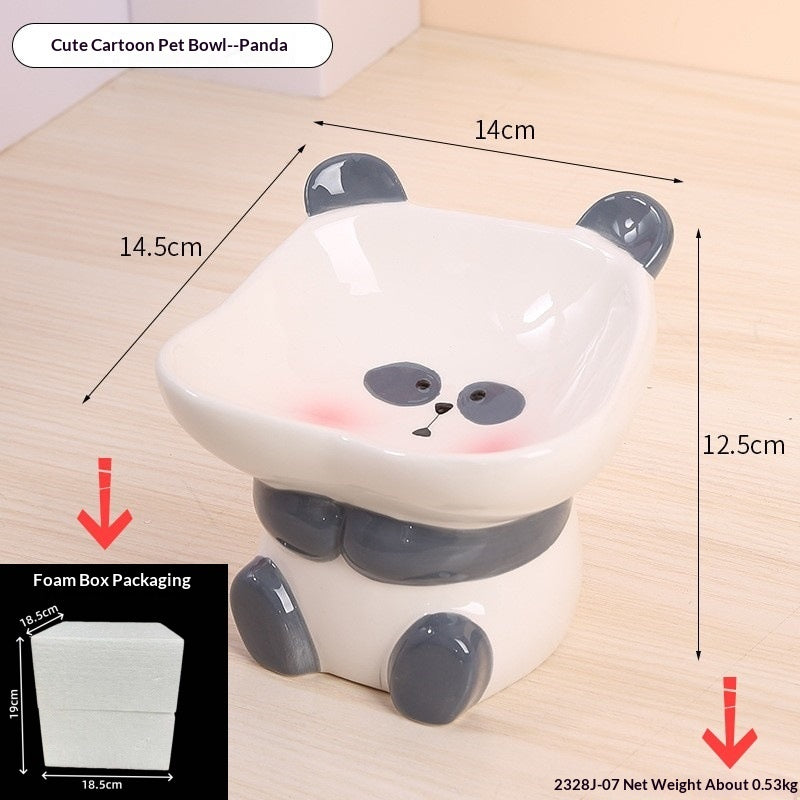 Cute Cartoon Lion Pet Bowl, Ceramic