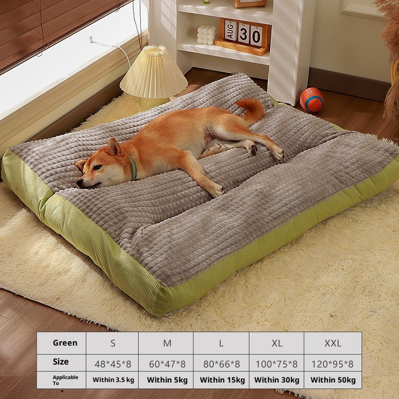 Removable And Washable All-Season Large Dog Bed Mat