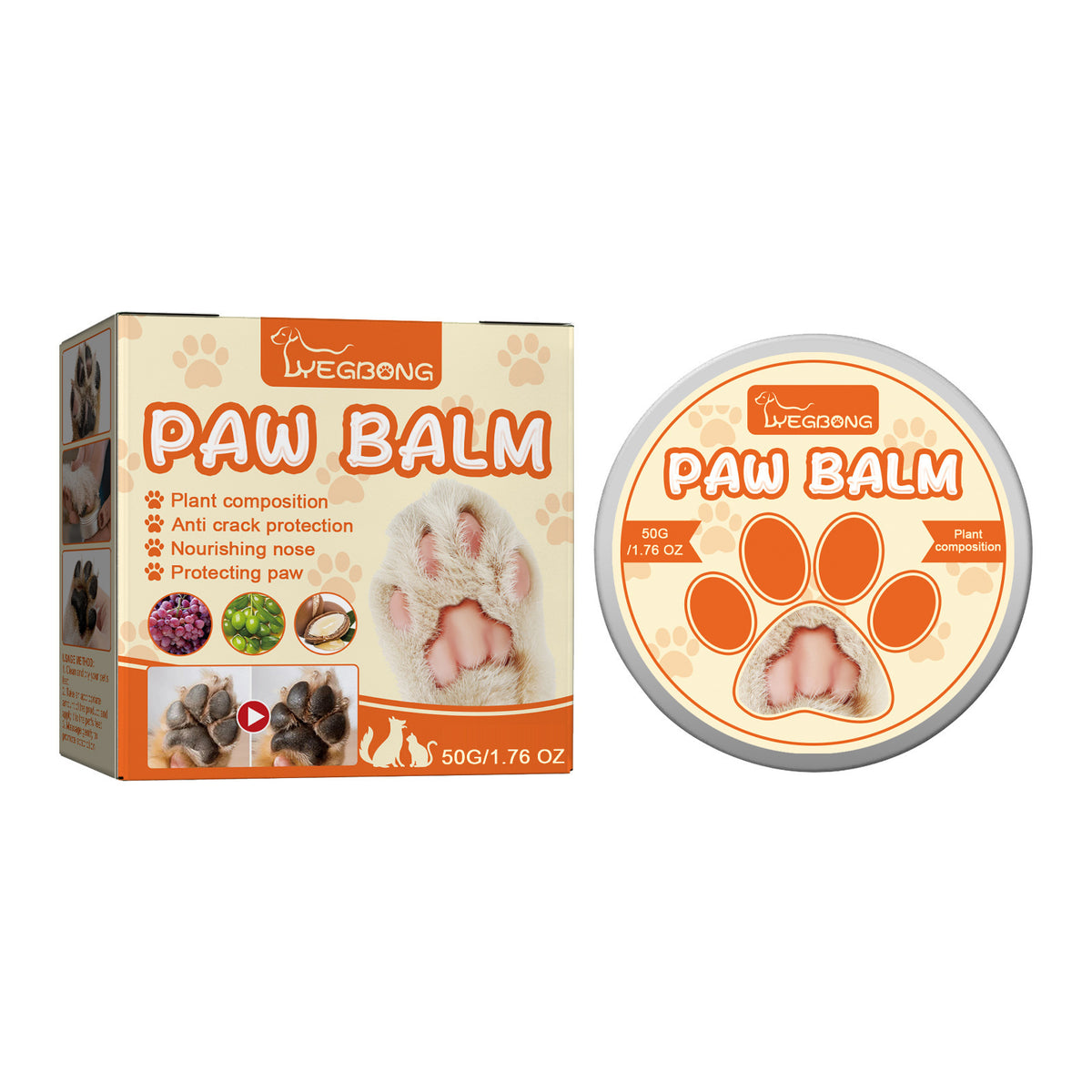 Anti-Chapping, Moisturizing Pet Paw Balm