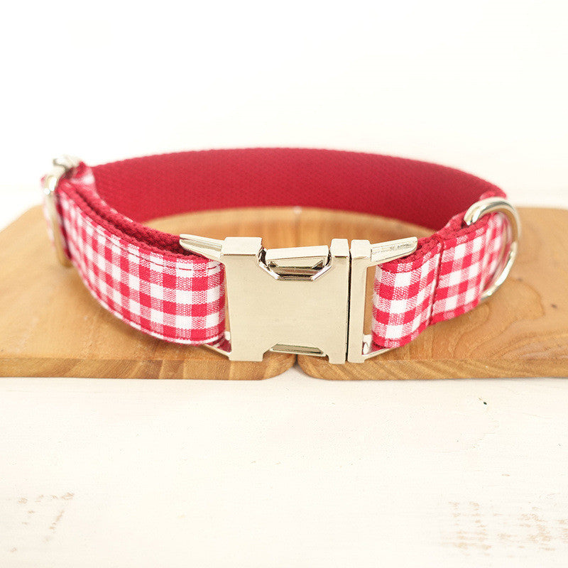 Pet Collar Bow Tie Set Leash