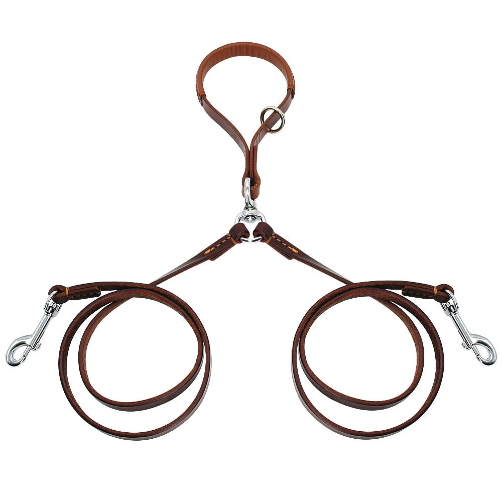 Two-Way Leather Dog Leash