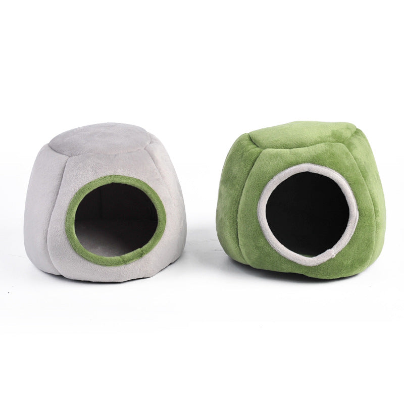 Cotton Pet Semi-Enclosed Windproof Warm Sheep Nest