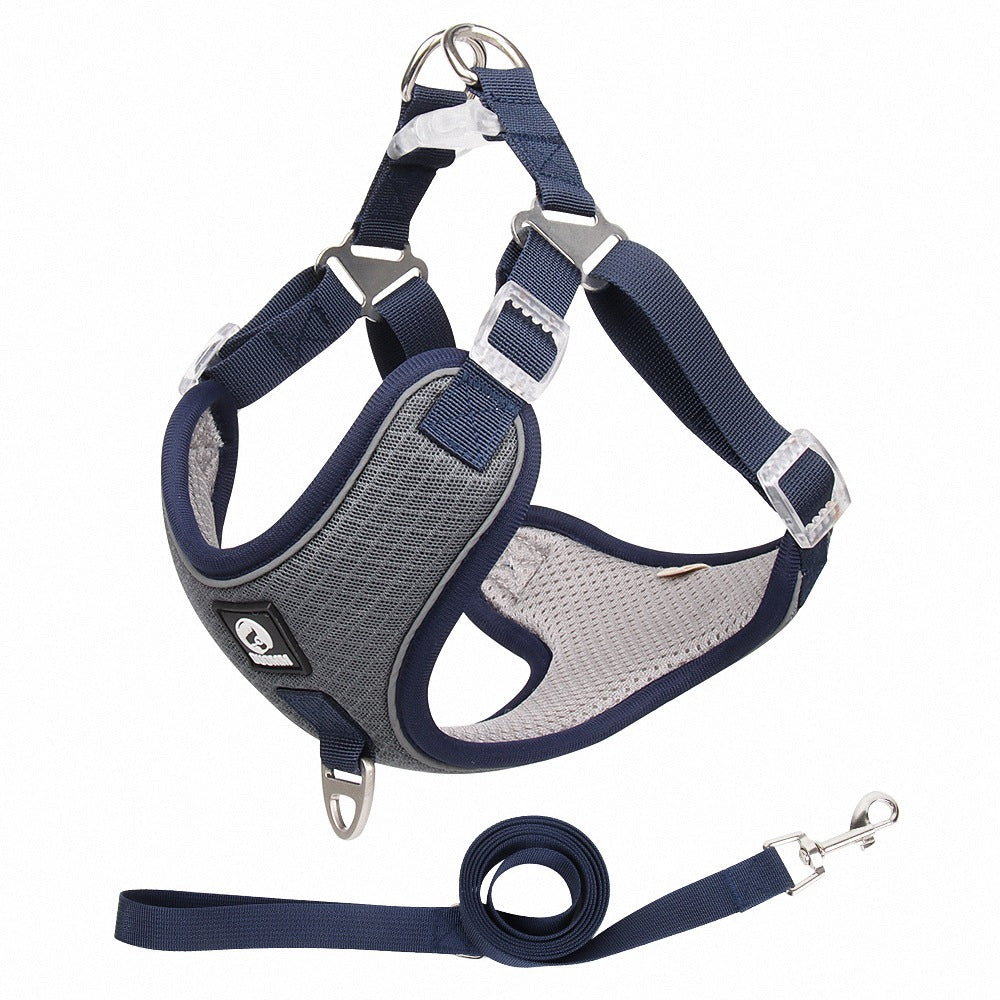 Breathable Adjustable Pet Harness And Leash