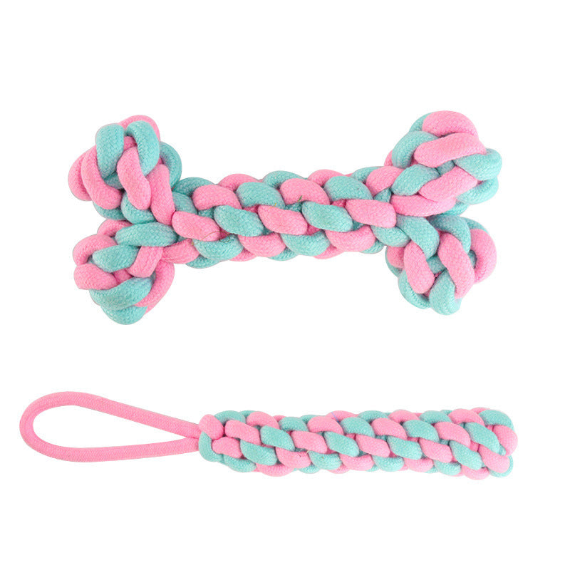 Pet Cotton Rope Knot Toy Combination Bite-Resistant Molar Dog Toy