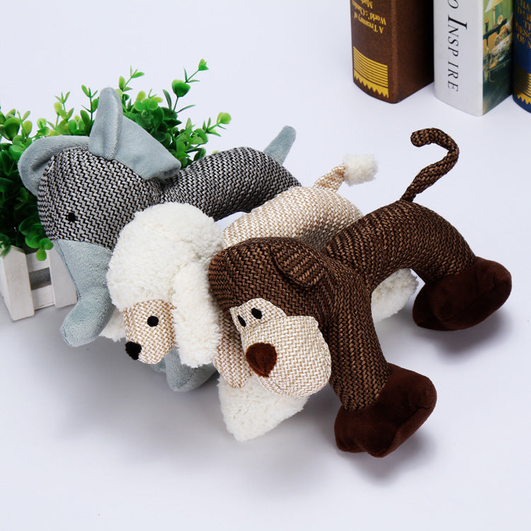 Wear-Resistant And Bite-Resistant Pet Sounding Plush Doll