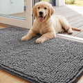 Dog Door Mat For Muddy Paws 30X20, Absorbs Moisture And Dirt Doormat, Non-Slip Washable Quick Dry Chenille Front Door Mat Indoor Entrance, E