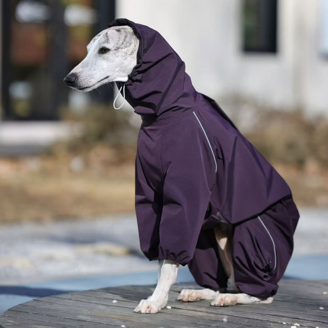 Stain-Resistant Thin Raincoat for Large Dogs