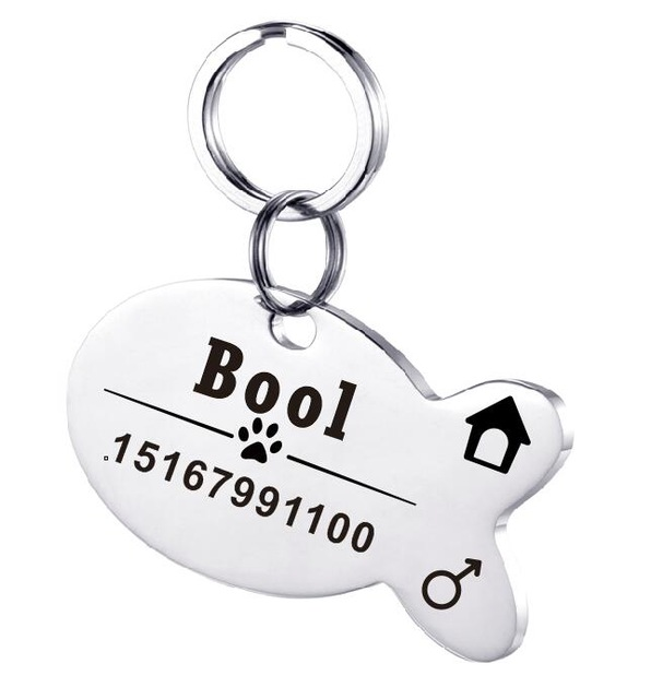 Personalized Stainless Steel Dog ID Tag