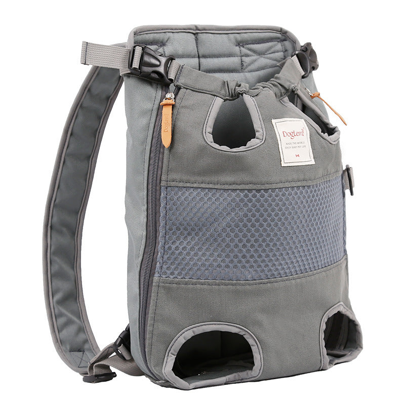 Canvas Mesh Pet Outing Backpack