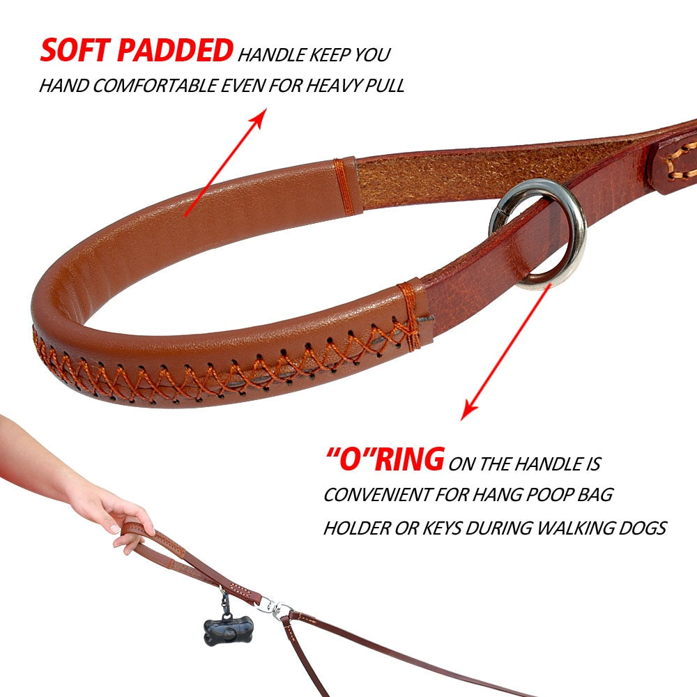 Two-Way Leather Dog Leash