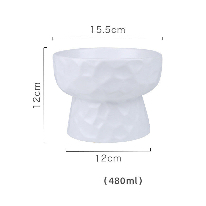 Pet Ceramic High Bowl