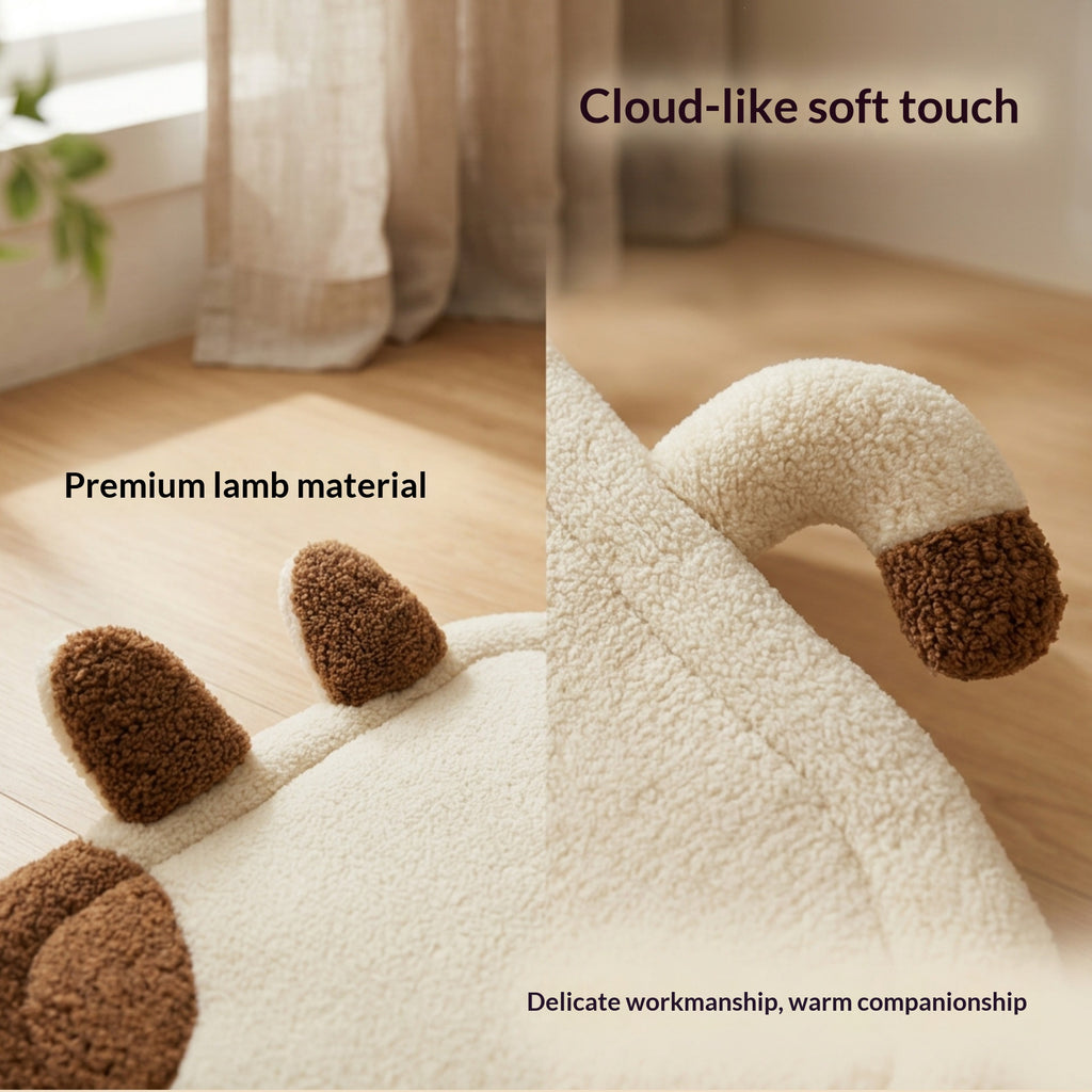 Soft Machine Washable Lambskin Dog Cushion