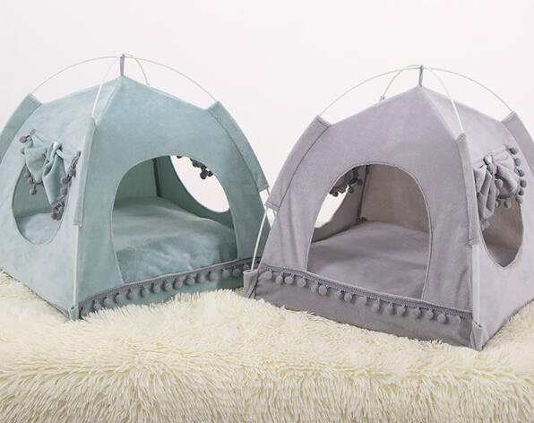Bite-Resistant Cool Nest House Flannel Kennel