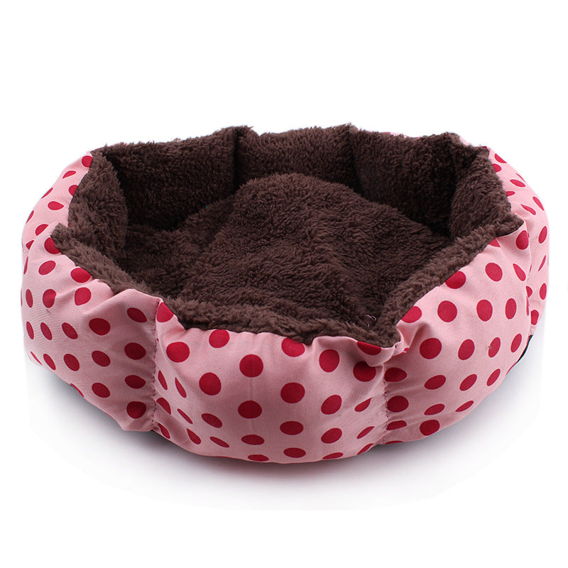 Removable Polka Dot Octagonal Doghouse
