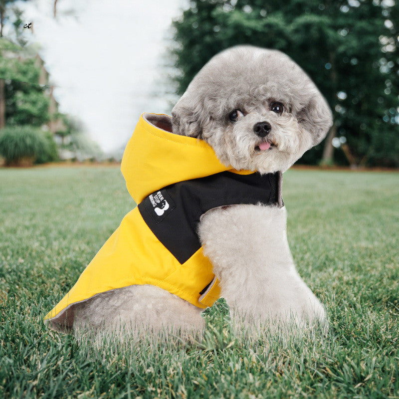Color-Block Patchwork Dog Raincoat