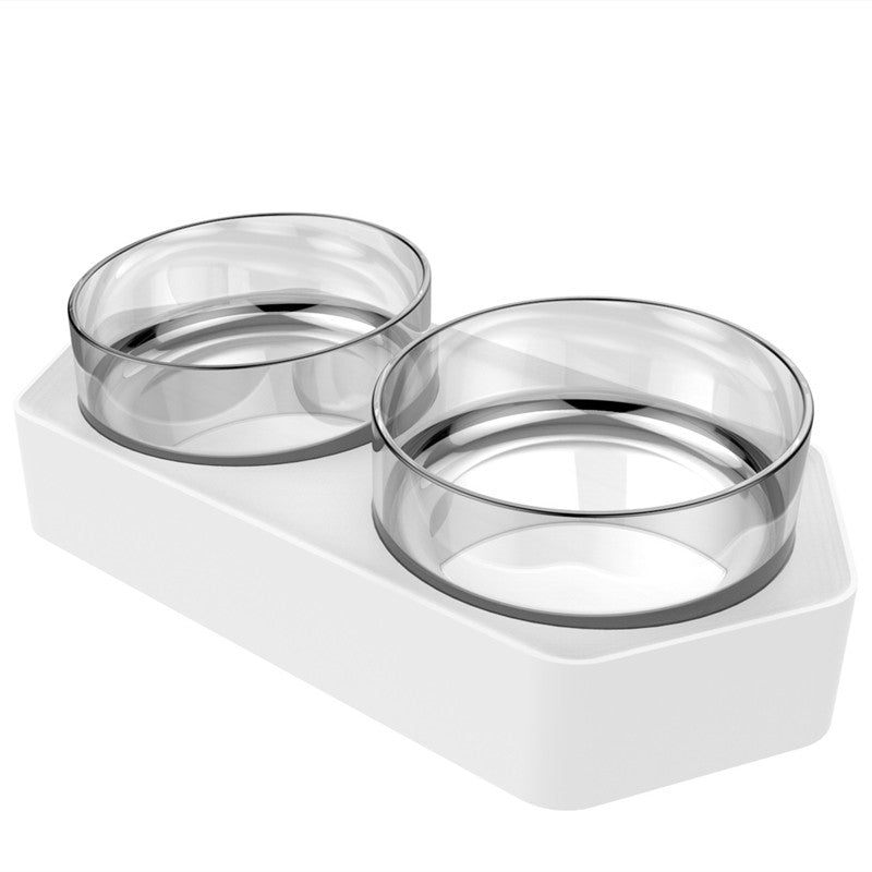 Hexagonal Inclined Bowl Pet Bowl