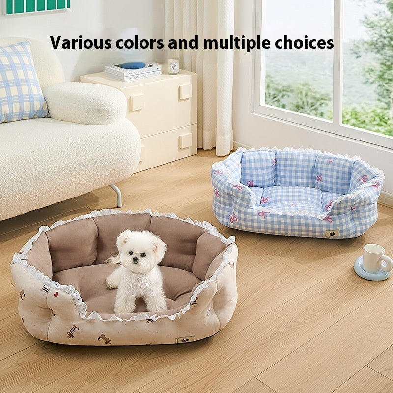 All-Season Semi-Enclosed Small Dog Bed