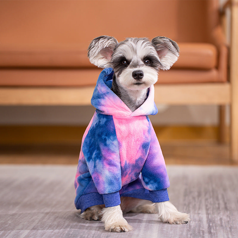 Tie-Dye Dog Hoodie
