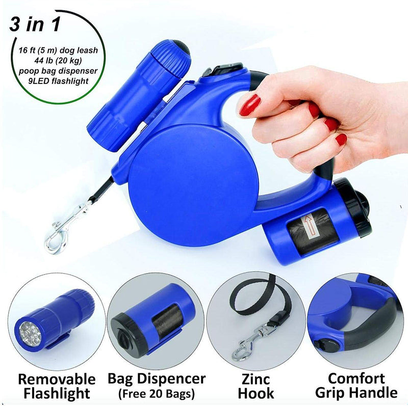 4.5 M Led Light And Garbage Splitter Automatic Telescopic Traction Belt (Flat Rope)