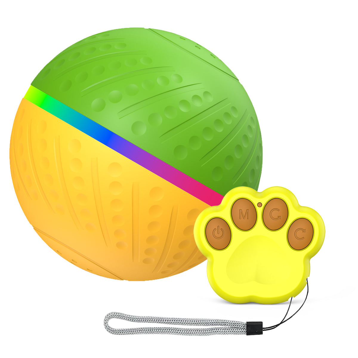 Bite-Resistant Remote Control Interactive Anti-Stuffy Intelligent Toy Ball