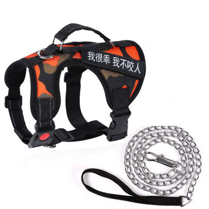 Dog Chest Harness Vest Type Traction Ropered