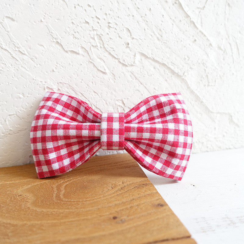 Pet Collar Bow Tie Set Leash