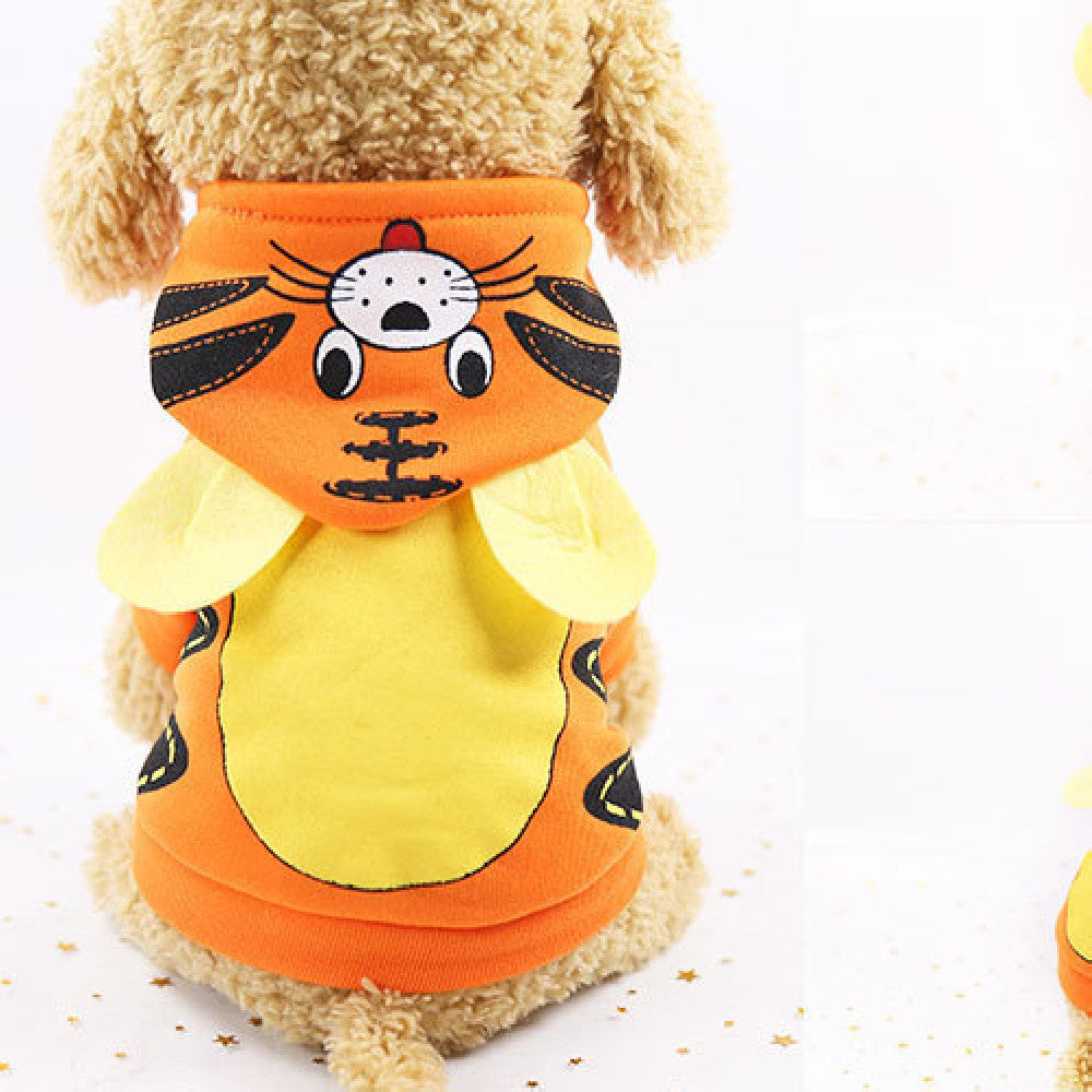 Two-Legged Cotton Coat Cartoon Transformed Into Small And Medium-Sized Dog
