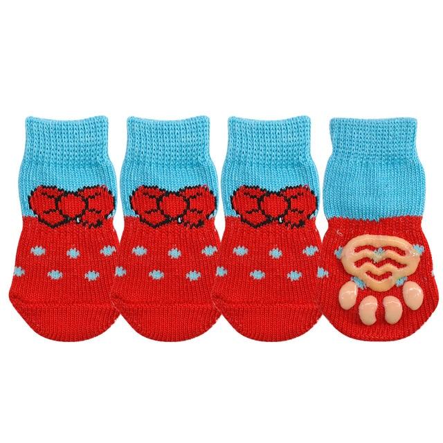Pet Knit Skid Warm Love Cotton Socks