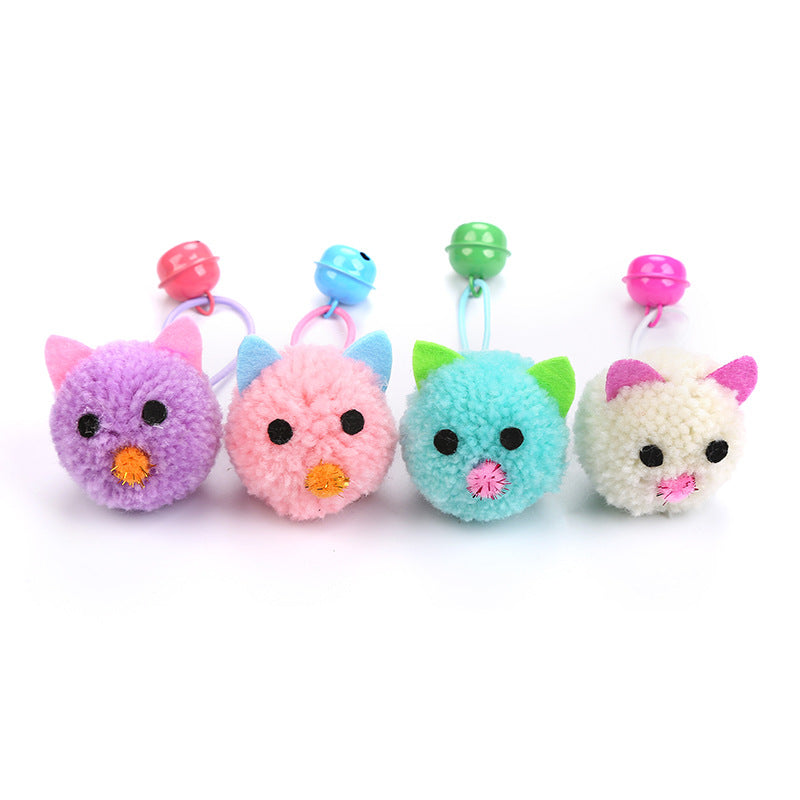 Plush Mouse Head Shaped Bell Toy