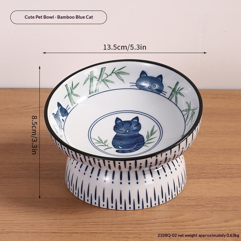 Cute Cartoon Lion Pet Bowl, Ceramic