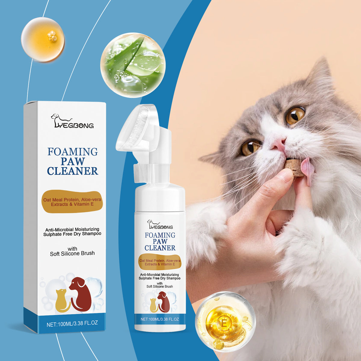 Dog Paw Cleaner Deep Care Foam
