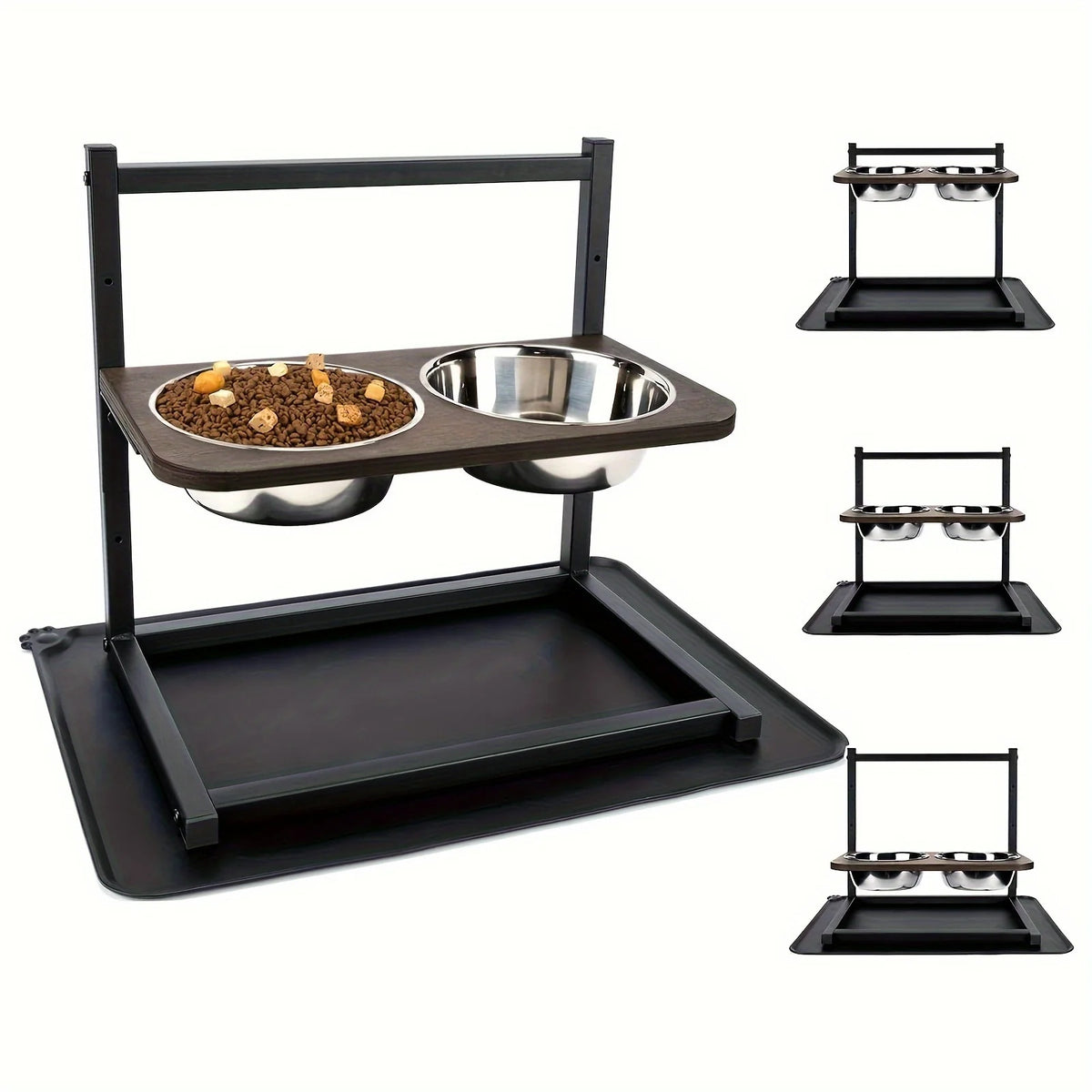 Large 5-Inch 9-Inch 13-Inch 2 Dog Food Water Bowl