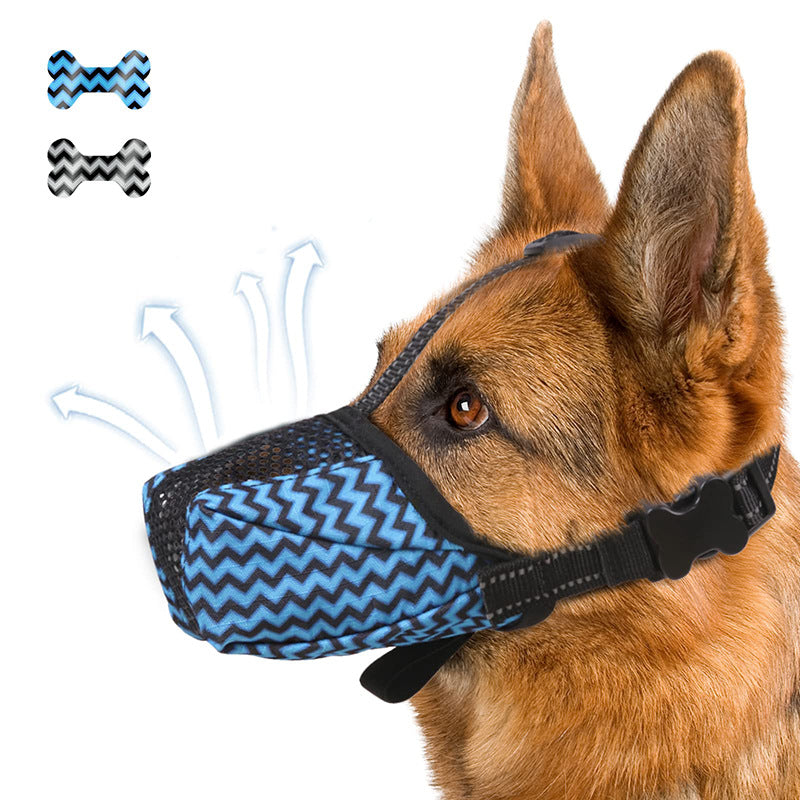 Dog Muzzle Air Mesh Breathable Muzzle For Medium Large Sized Dogs To Anti Prevent Biting Barking Chewing Soft Basket Muzzle For German Sheph
