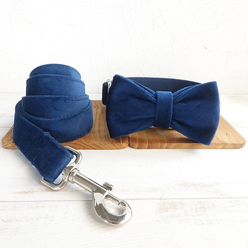 Dog Collar Double-Layer Bow Tie Accessories