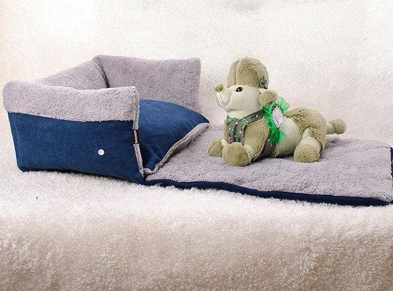 Removable Flip Pet Nest With Blanket