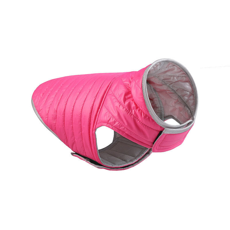 Pet Dog Clothes Autumn And Winter Light Down Double-Sided Cotton Coat