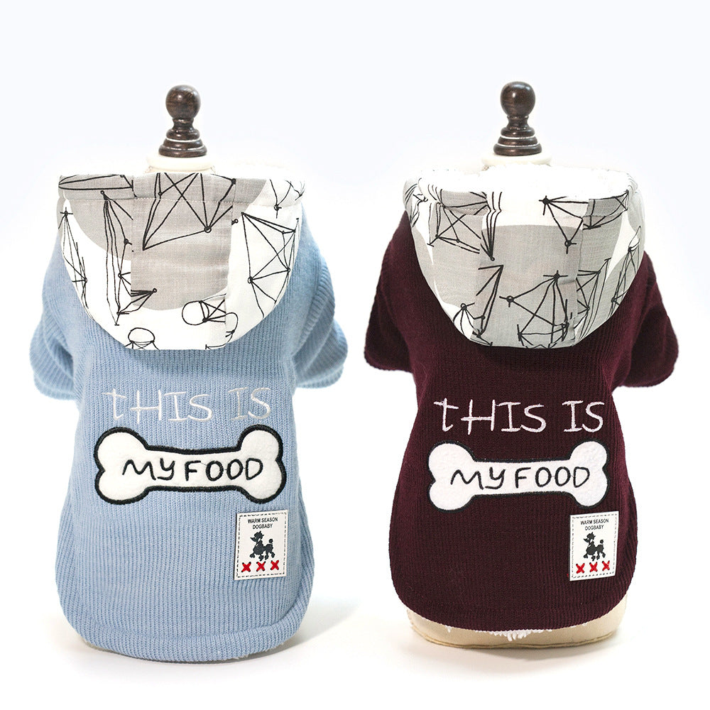 Thickened Warm Hooded Pet Coat