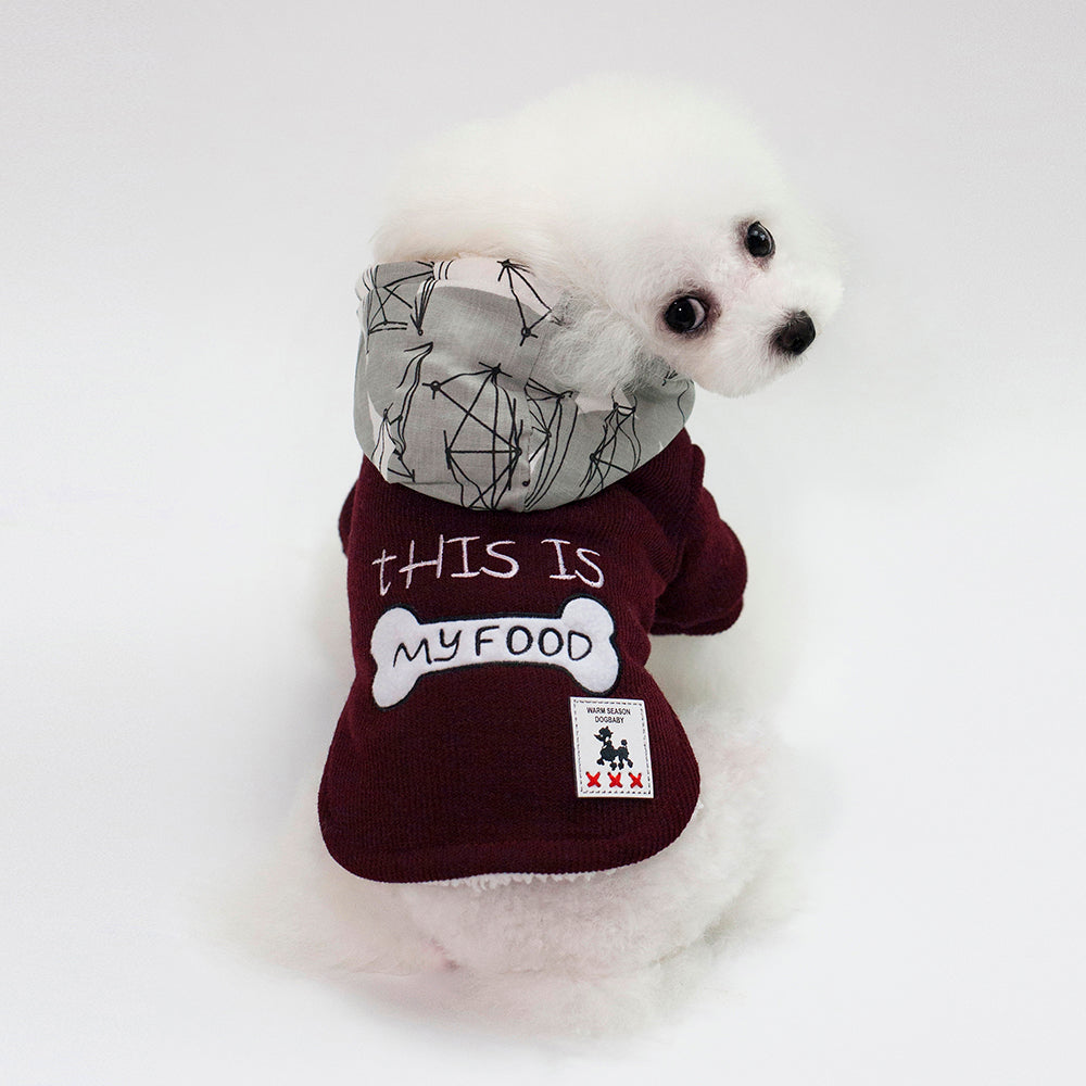 Thickened Warm Hooded Pet Coat