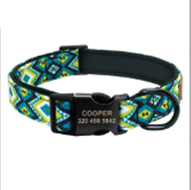 Anti-Lost Custom Dog Tag With Lettering On Dog Collar