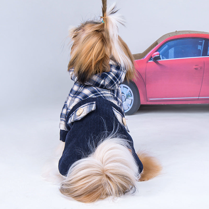 Teddy Vip Pomeranian Small Dog Plus Cashmere Coat