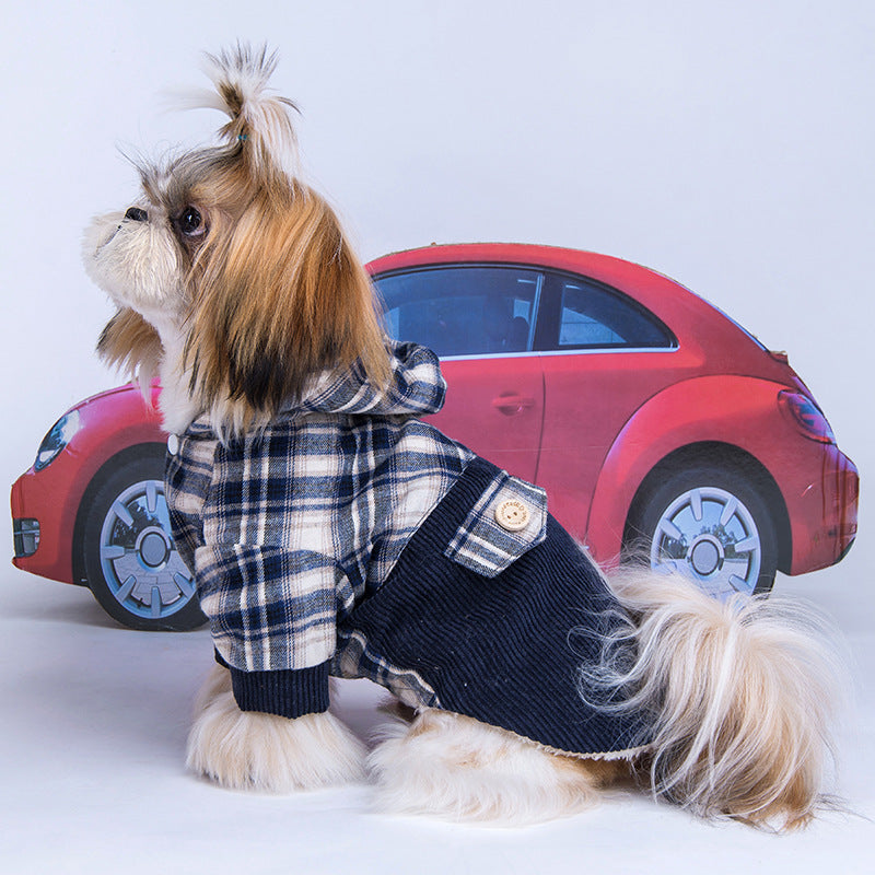Teddy Vip Pomeranian Small Dog Plus Cashmere Coat