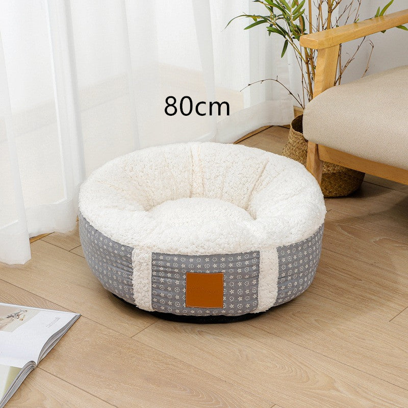 Winter Warm Lamb Wool Pet Bed