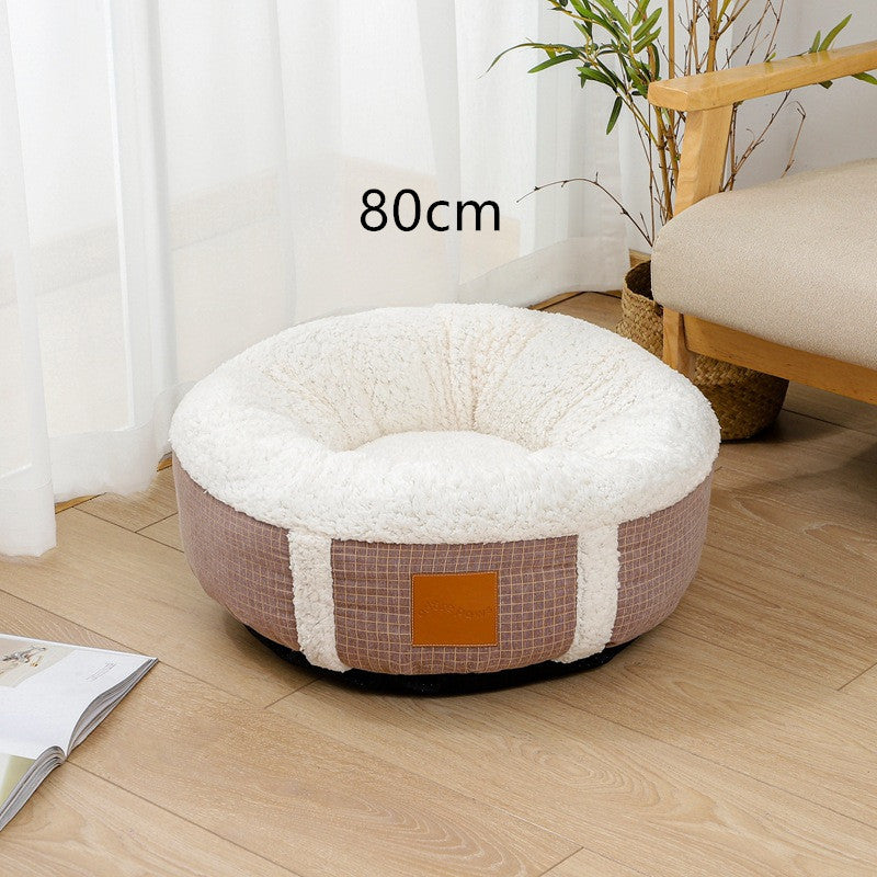 Winter Warm Lamb Wool Pet Bed
